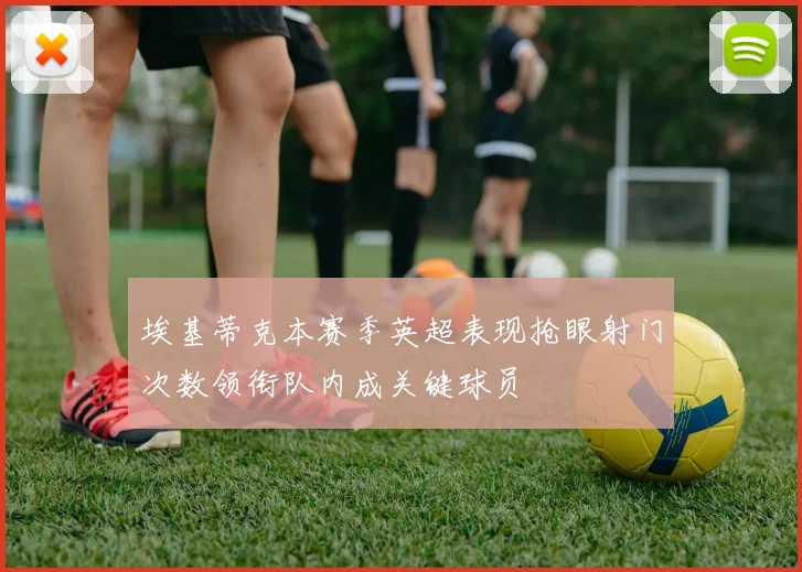 埃基蒂克本赛季英超表现抢眼射门次数领衔队内成关键球员